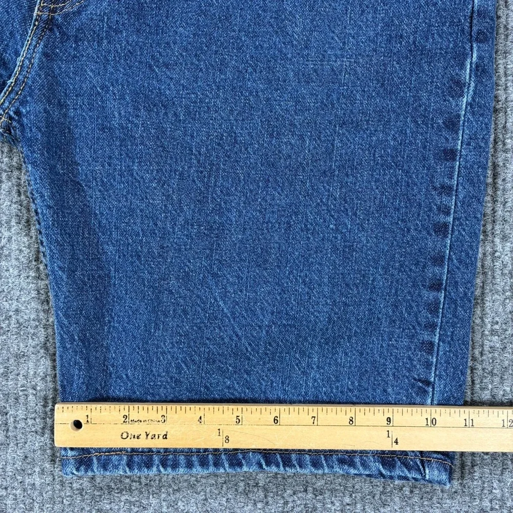 Levi's 505 Mens Bermuda Jean Shorts Size W40 Blue Denim Casual Stretch High Rise